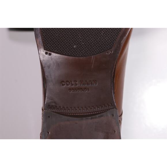 Cole Haan Mens British Tan Brown Captoe William Grand.OS Leather Dress Shoes 13M main image 4